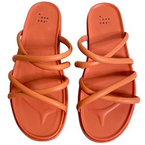 A New Day Women’s Dory Apricot Orange Sandal Size 7.5